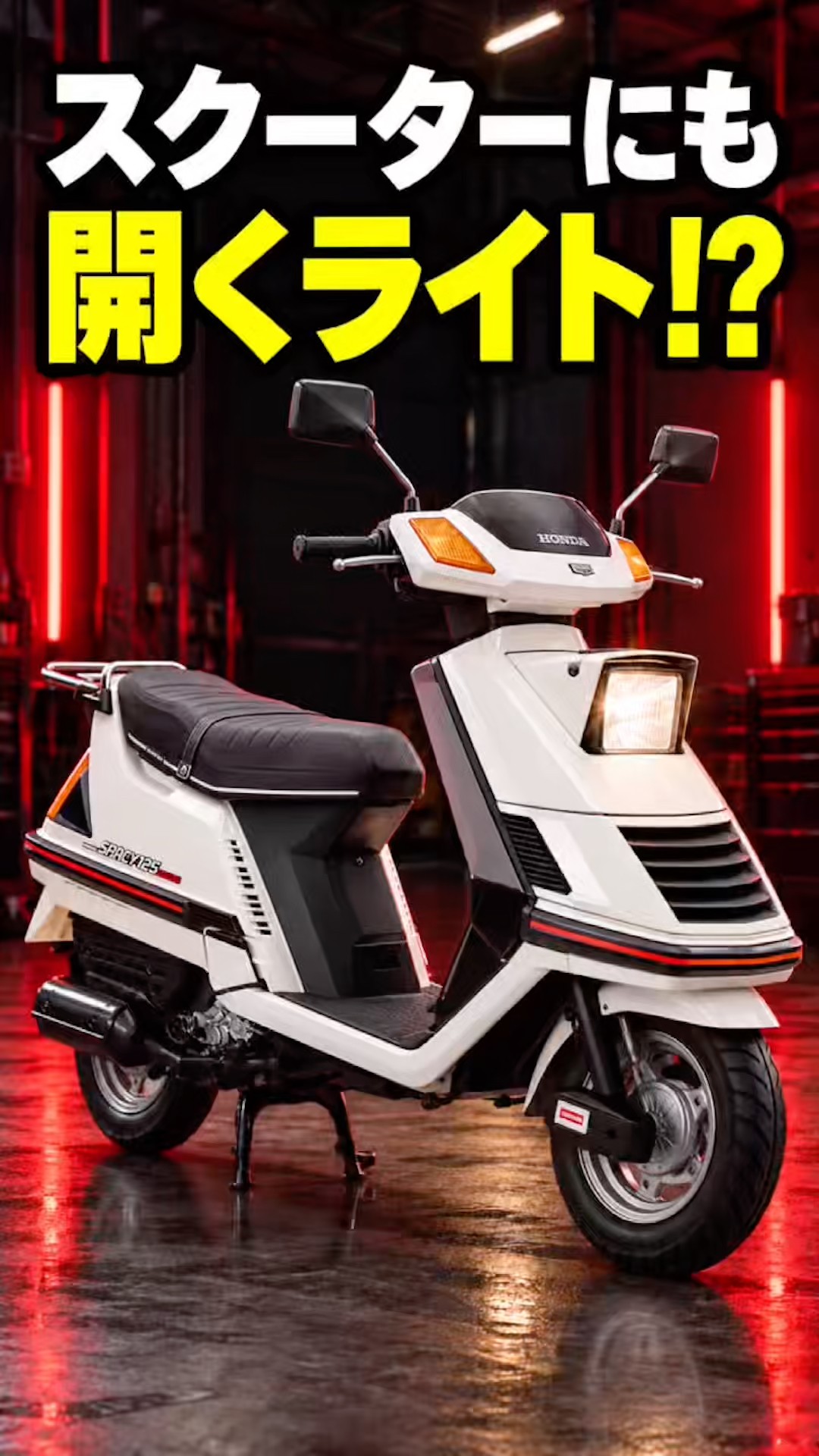 Motorcycle Trivia] A Scooter with Pop-Up Headlights!? Honda's