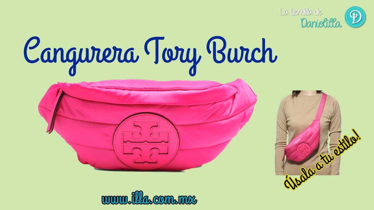 Cangurera Riñonera Tory Burch Modelo Quilted Belt Bag - YouTube