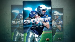 How To Design Big Match Football Flyer In Photoshop