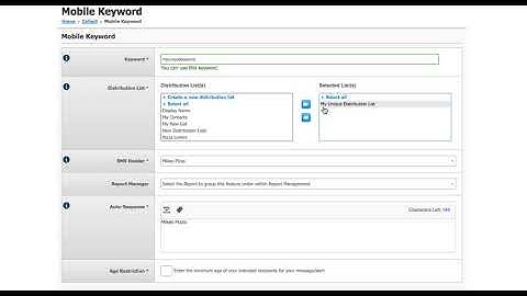 Mobile Keyword Tutorial Video