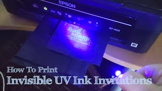 How To Print Invisible Ink Invitations