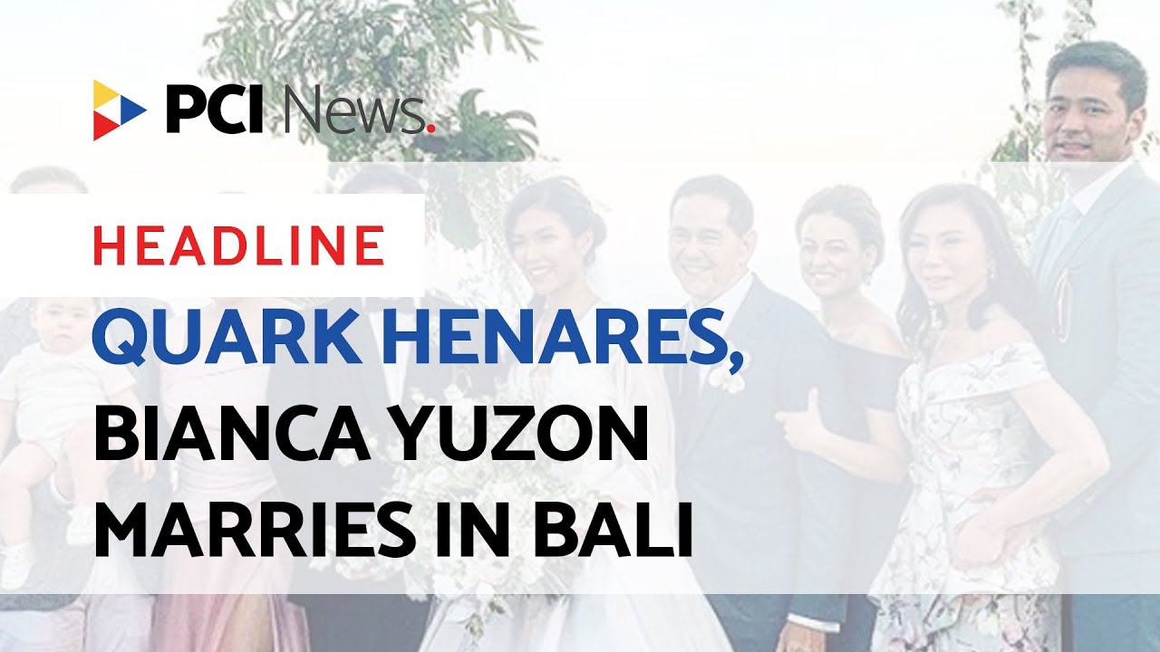 Quark Henares, Bianca Yuzon marries in Bali