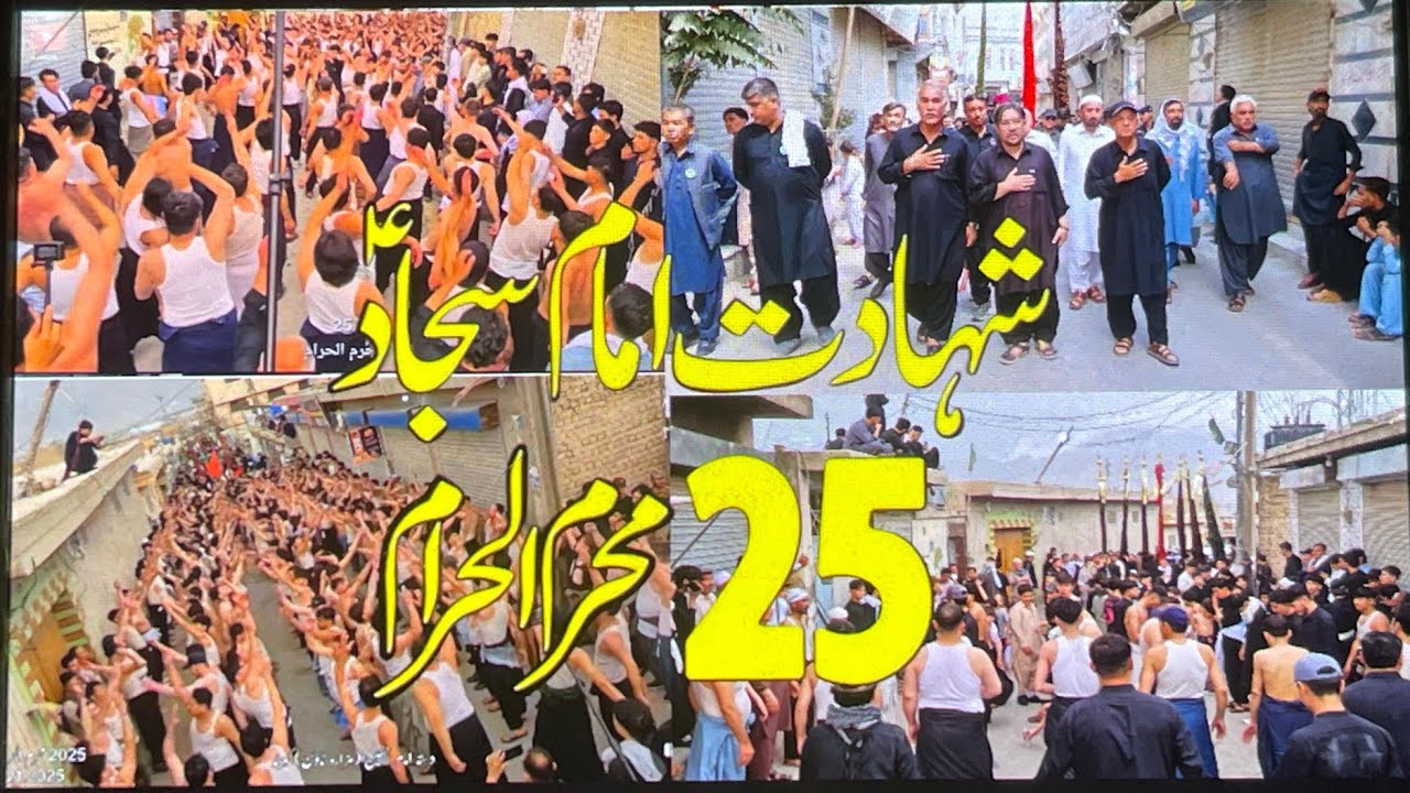 Juloos 25 Muharram  1447 || Shahadat Imam sajjad A.S || Hazara Town Quetta |بیست پنجم محرم الحرام 