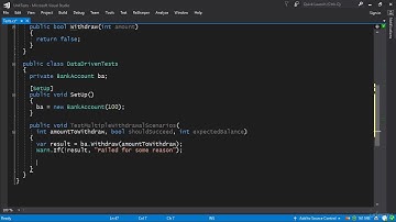 Master .NET and C# Unit Testing with NUnit and Moq : Data-Driven Testing