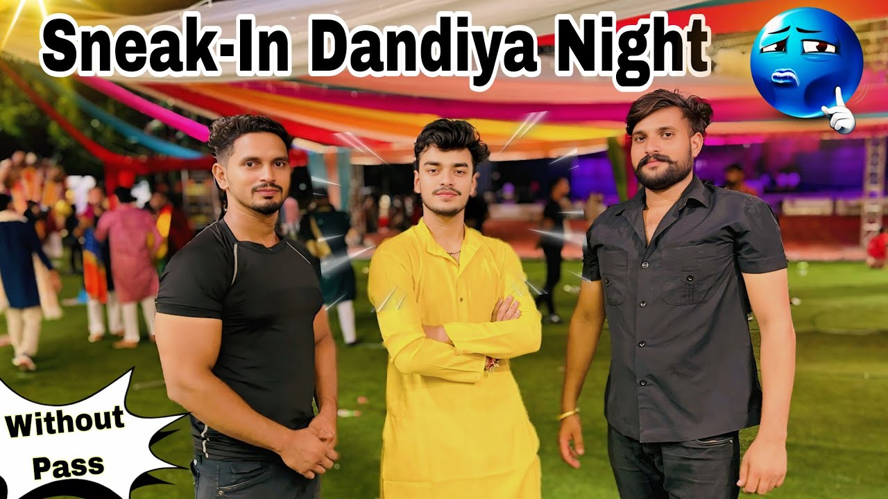We sneaked into the Dandiya Nights without a ticket 🎟️😱