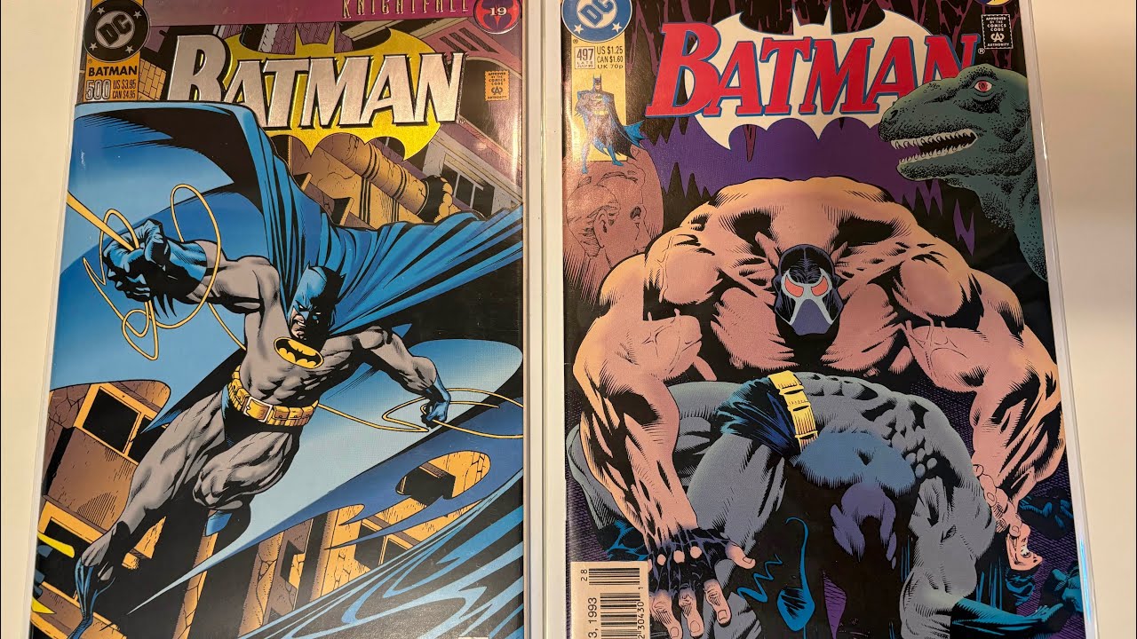 Batman Knightfall complete covers of 1993’s epic storyline! Batman and Detective comics covers.