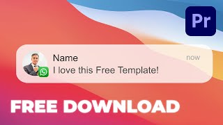 Free Whatsapp Message Motion Graphic | Premiere Pro Mogrt Download screenshot 4