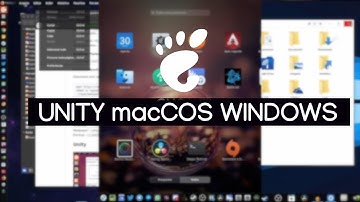 Unity, macOS e Windows - GNOME Layout Manager