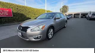 2015 Nissan Altima Saharan Stone Beige Cloth madera Visalia Fresno Financing Clovis Used stock Serv
