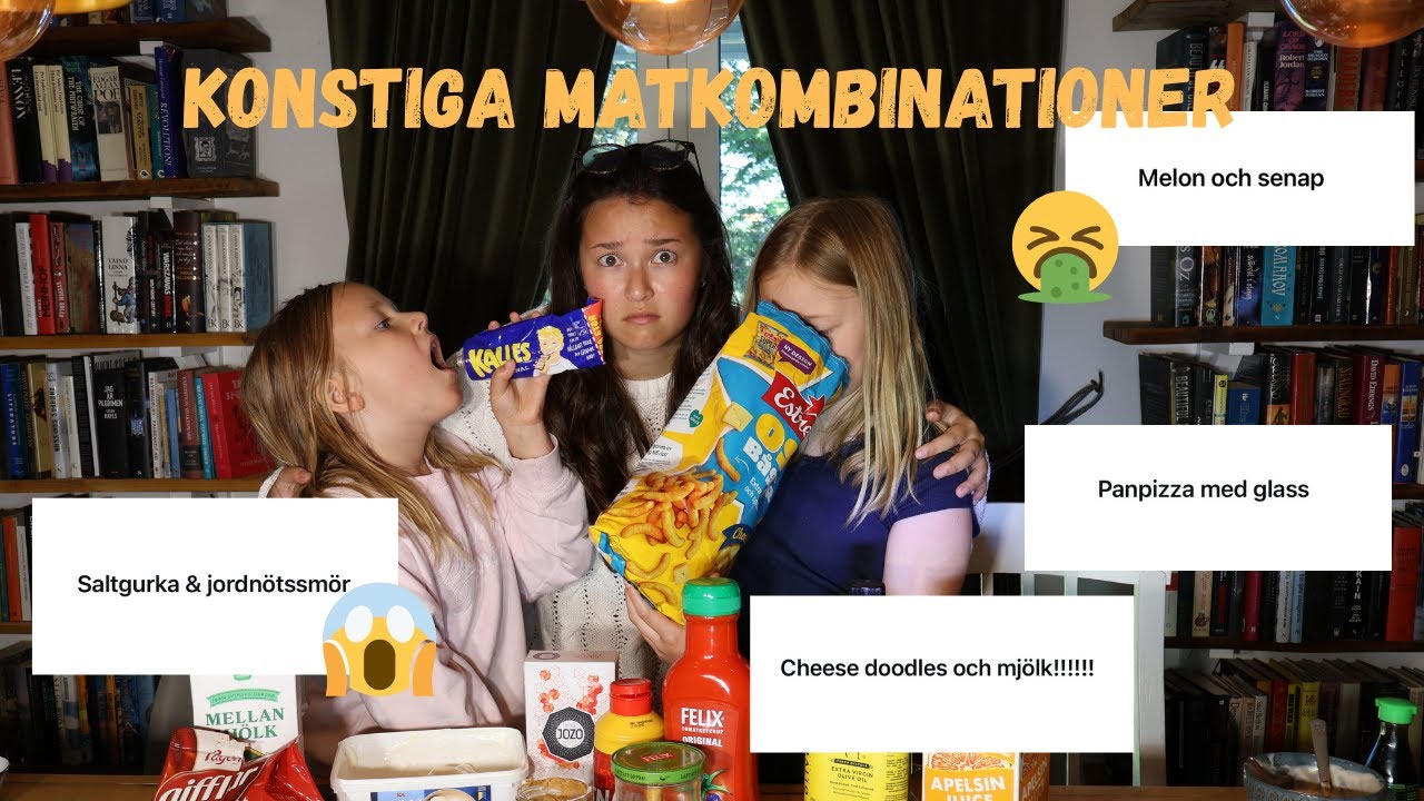 Testar KONSTIGA matkombinationer!