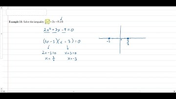 3.5 Solving Quadratic Inequalities - Example 11