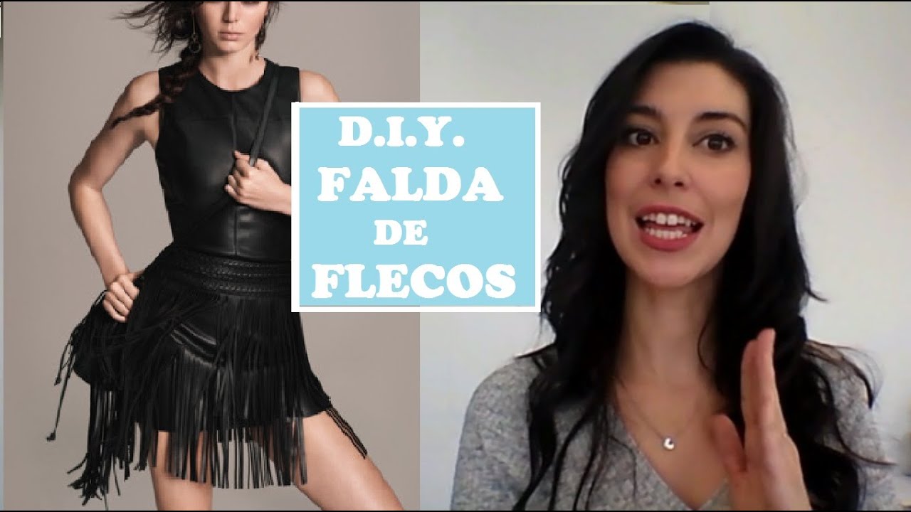 COMO USAR UNA FALDA DE FLECOS 