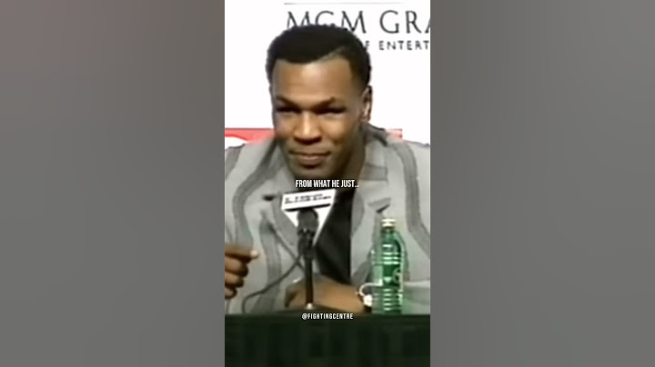 Mike Tyson gets angry at Press Conference 😳