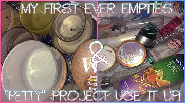 MY FIRST EVER HYGIENE & HOMECARE EMPTIES + "PETTY" PROJECT USE IT UP!