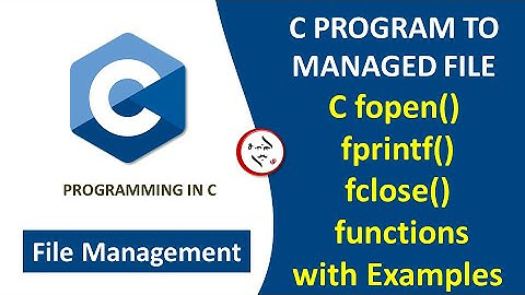 File Management in C fopen() fprintf() fclose()  functions with Examples #c_programming #c_code #c