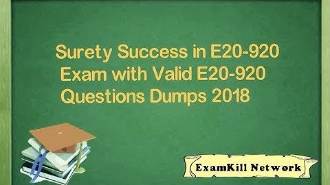 24/7 Customer Support Service of E20-920 Exam Dumps 2018