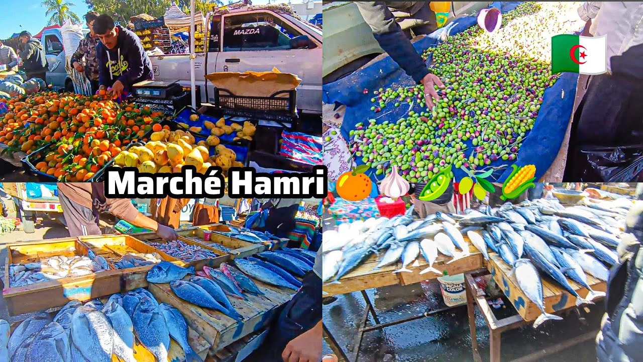 أحد اكبر اسواق الغرب الجزائري سوق الحمري  وهران  