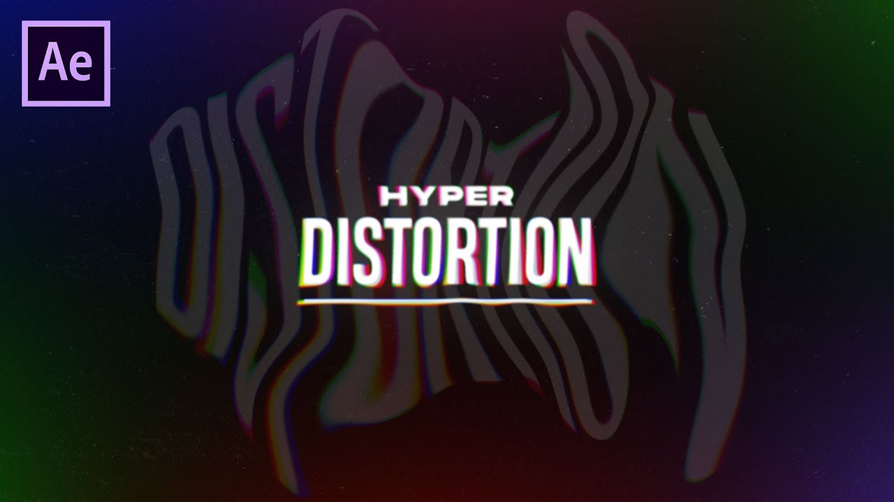 Epic Distorted Text Animation in After Effects