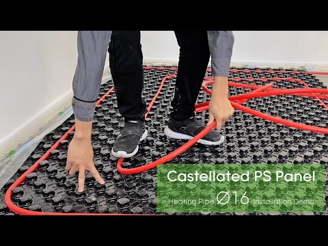 Floor Heating Product Series - Castellated PS Panel