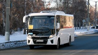 Поездка на автобусе ПАЗ Vector Next (борт 0020) (2022 г.в) маршрут 3 Г. Орск