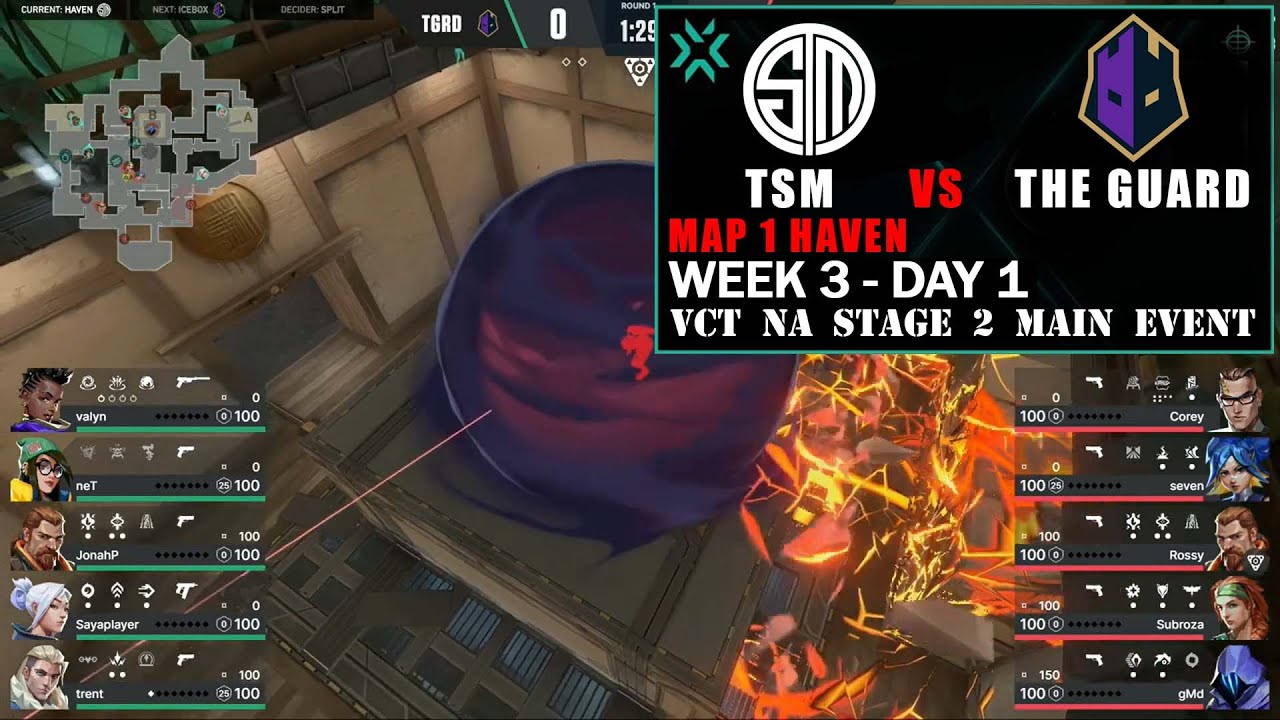 TSM vs The Guard - VCT 2022 NA Stage 2 Main Event - Week 3 Day 1 Map 1 Haven