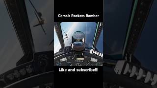 Corsair Rockets Bomber #f4ucorsair #f4u #corsair #bomver #rocket #combat #explosion #dcs #shorts