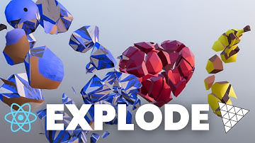 Mesh Explosion Effect  - React Three Fiber Tutorial