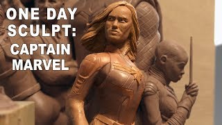 One Day Sculpt: Captain Marvel - Timelapse