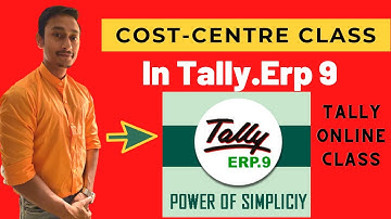 Cost Centre Class in Tally Erp 9