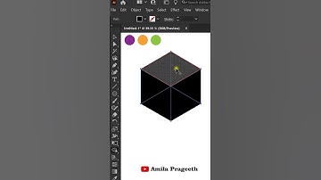 Draw a simple cube - Illustrator Tutorial #logodesign #illustrator #illustratortutorial #shorts