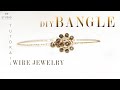 Easy Bangle/Fashion Bracelet/DIY BANGLE/Wire Wrap Bracelet Tutorial/How to make