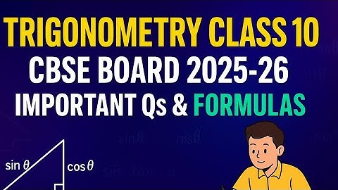 వ్యాయామం 11 త్రికోణమితి 10వ తరగతి | CBSE బోర్డు 2026 కోసం అత్యంత ముఖ్యమైన ప్రశ్నలు | జీనియస్ ట్రాక్ |
