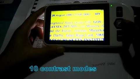 Zoomax Snow Handheld Video Magnifier