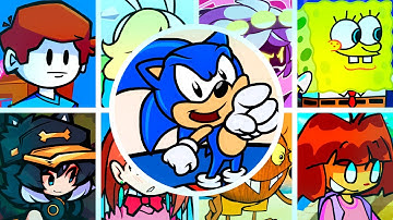 NO GOOD RESLEEPED but Every Turn a Different Character Sings🎙 (FNF Sonic Says No Good Song Remix)