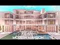 Blush Modern Mansion (no large plot) | Bloxburg Build