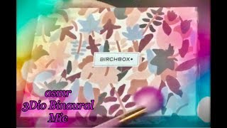 Quiet Unboxing 🎧 Birchbox, ASMR 3Dio Binaural Mic, nice ear to ear sounds, gentle gum chewing