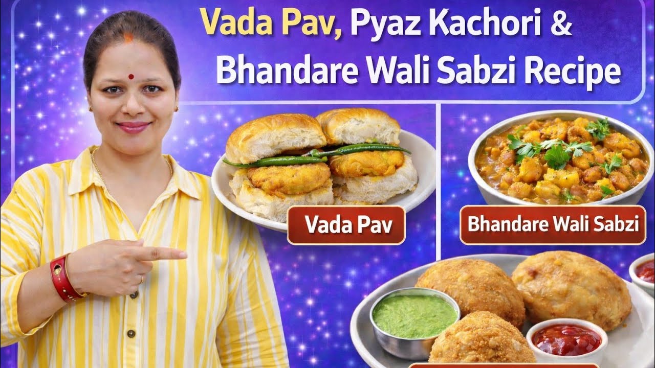 Mumbai Vada Pav to Bhandare Sabzi 😋 3 Super Tasty Recipes