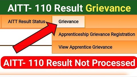 AITT 110 Result Not Processed | AITT 110 Result Grievance | AITT Result 2021 | 110 AITT Result 2021