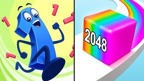 Number Run vs Jelly Run 2048 -  Max levels All levels ( NOOB VS PRO VS HACKER VS GOOD )