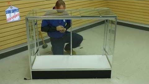 Glass Display Cases - How To Install The Extra Vision Metal Framed Unit