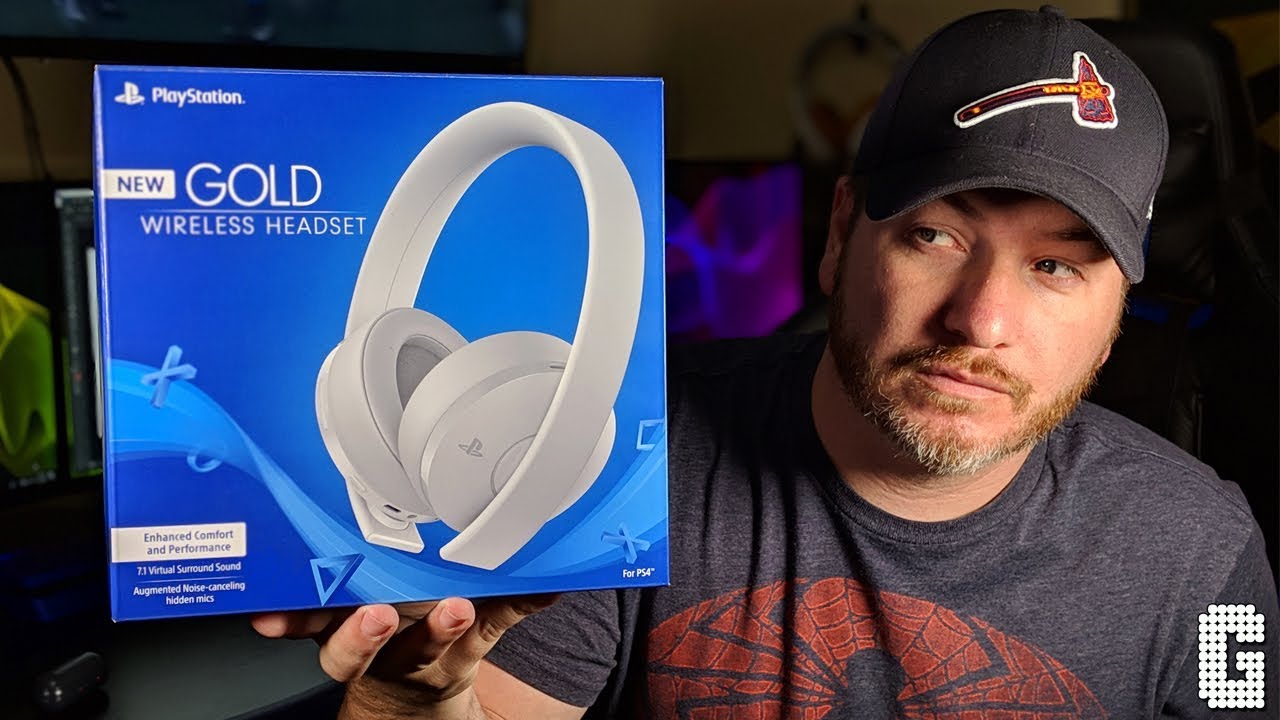The NEW White Sony Playstation Gold Headset - YouTube
