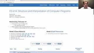 61A Spring 2018 Lecture 12 Video 1
