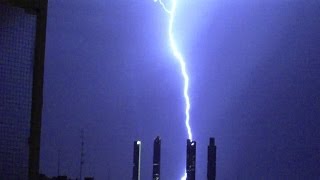 Spain. Madrid. Electric ThunderStorm. 22 Aug. 2011. MUST SEE!