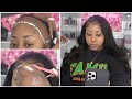 HOW TO INSTALL A HD LACE WIG ON A LOW HAIRLINE + BABY HAIRS, CURLING | MSCOCO HAIR