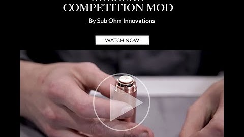 Sub Zero Competition mod | Patent Pending Clutch Contact | True Cloud Chasing Mod | SubZero