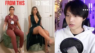 Watching Tiktok Shoe Flip Challenge for the first time 