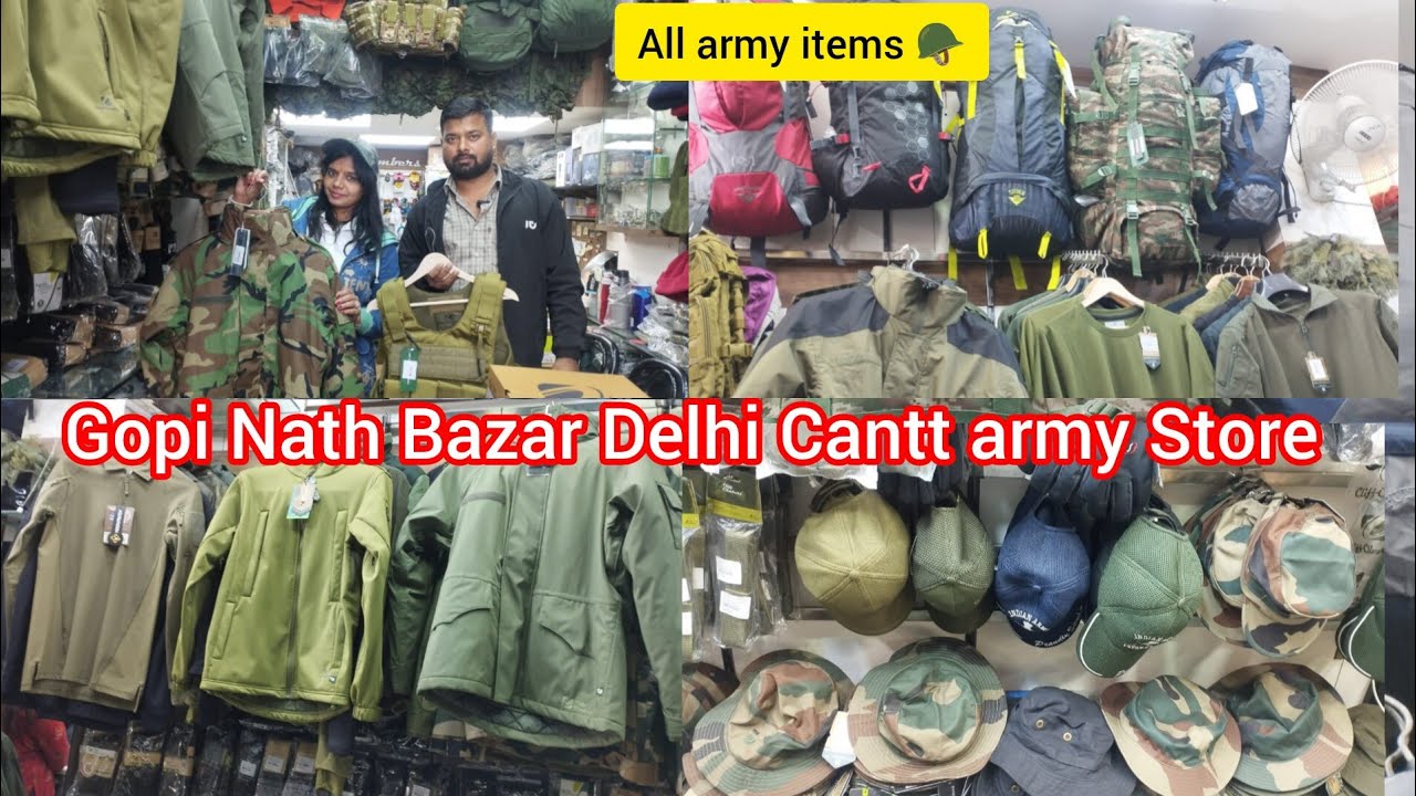 Gopi Nath Bazar Delhi Cantt army Store Cheapest army dress | Laxmi tevar vlogger