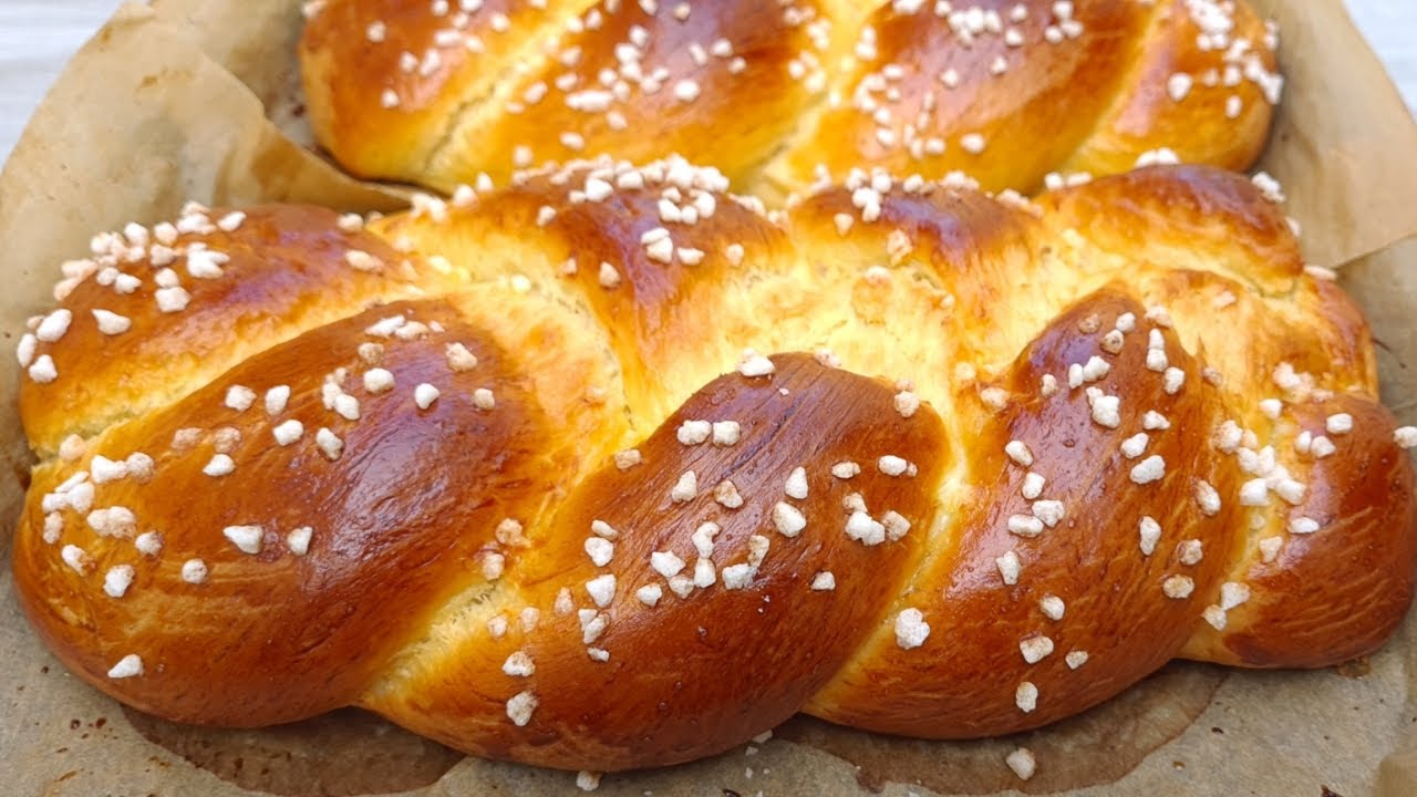 البريوش الفرنسي هش و خفيف مثل القطن بأسهل طريقة 😋رائع للفطور و الكوتي👌brioche
