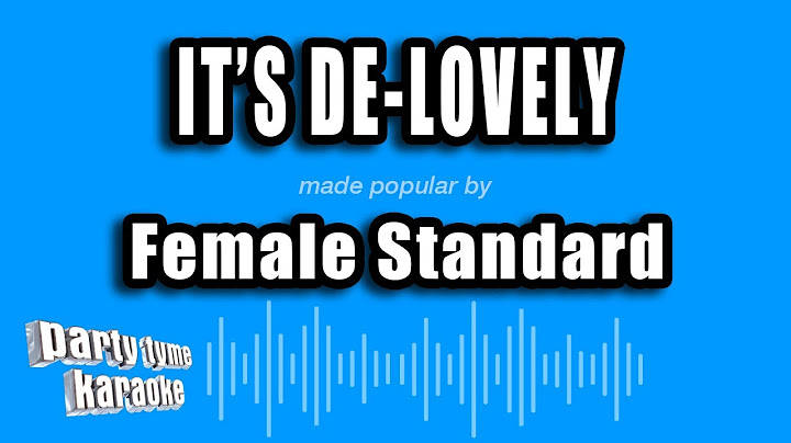 It's De-Lovely Karaoke version - Karaoke performance video thumbnail