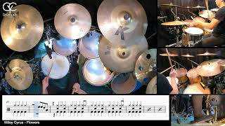 Flowers - Miley Cyrus / Drum Cover By CYC ( @cycdrumusic   ) score & sheet music